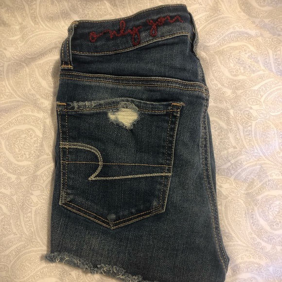 Ripped super hi Rise Shortie shorts w/ zippers - Picture 2 of 5